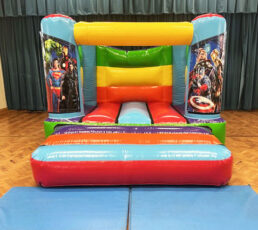 Superhero bouncy castle